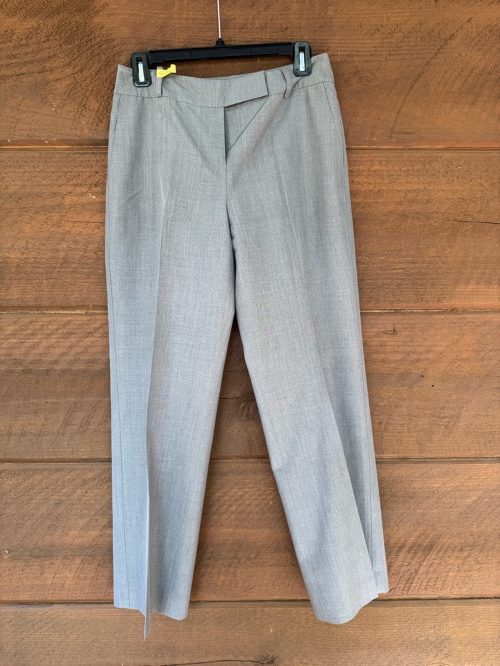 100% Silk grey trousers Talbots size 4 recently dry cleaned